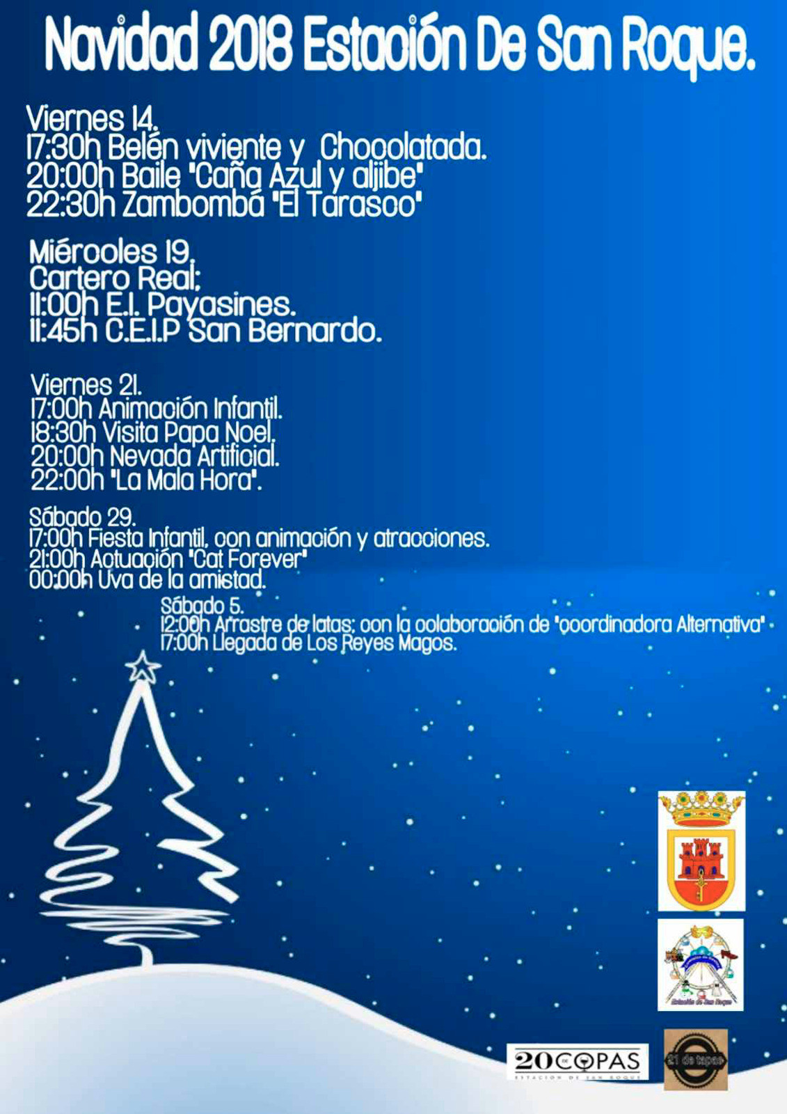 Cartel navidad estacion18