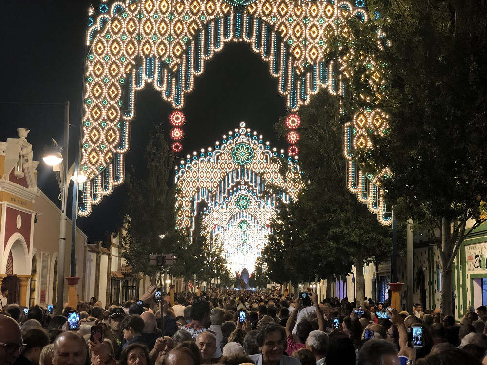 Ambiente nocturno feria rosario 2018