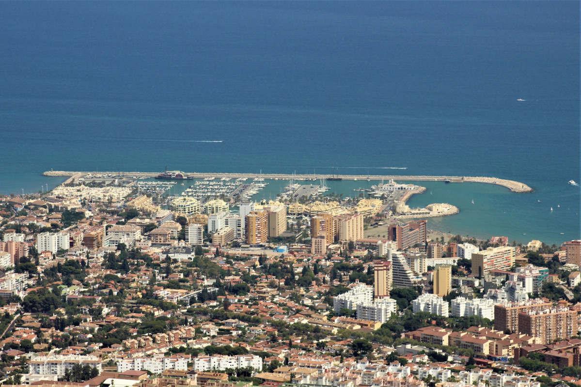 Benalmadena harbour in spain